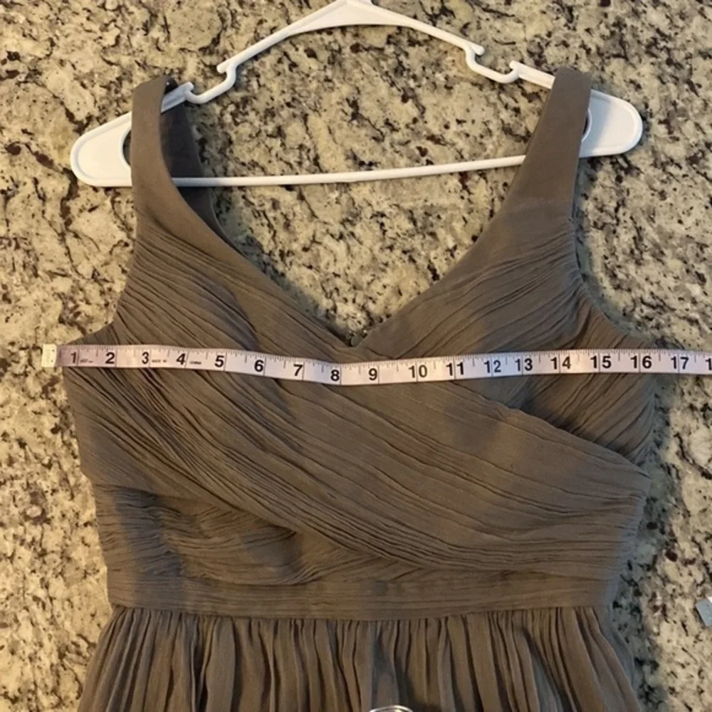 NWT J. Crew Heidi gray silk wrap bodice flare dress